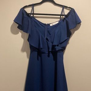 Navy blue mini dress